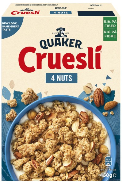 Quaker Cruesli 4 Nuts Granola