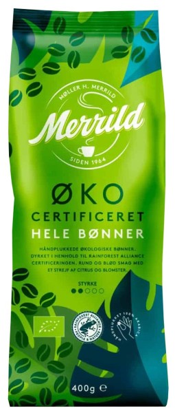 Merrild Mellemristet 806 Bio Kaffeebohnen