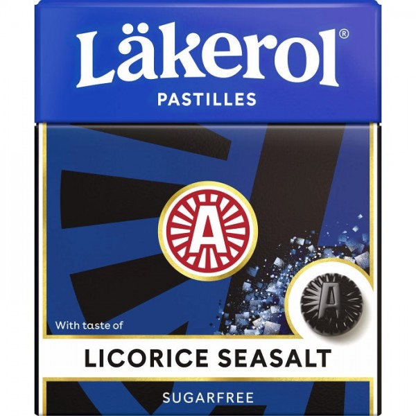 Läkerol Pastiller Licorice Seasalt Sockerfri