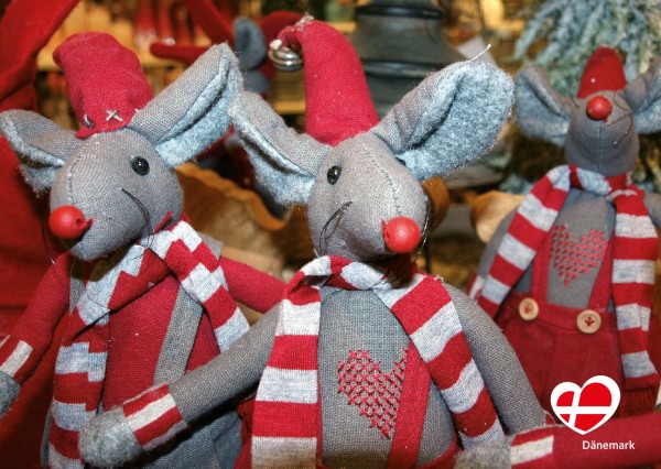 Postkarte "Weihnachtsdeko in Blåvand Lys"