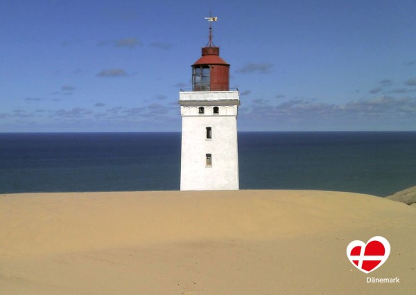 Postkarte "Blick auf den Leuchtturm Rubjerg Knude"
