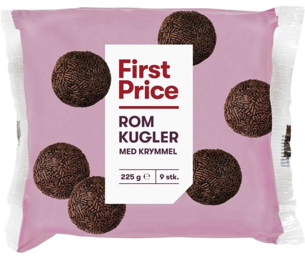 First Price Romkugler med Krymmel