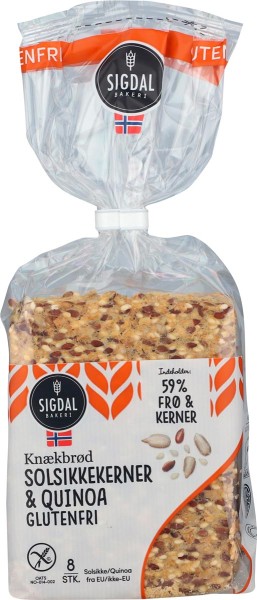 Sigdal Knækbrød Solsikkekerner & Quinoa