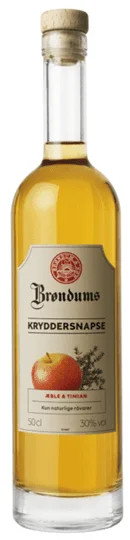 Brøndums Kryddersnaps mit Apfel und Thymian