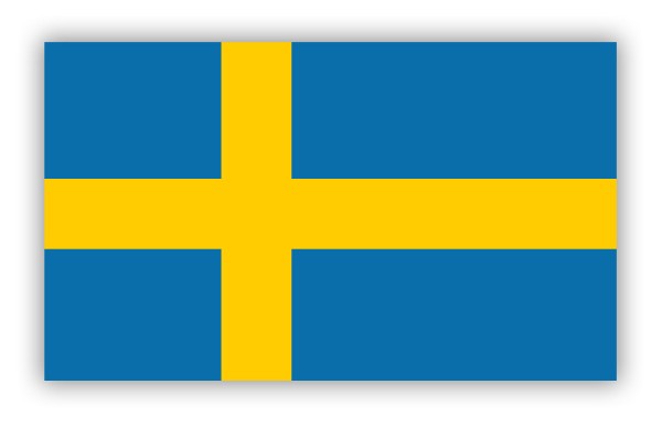 Aufkleber Schweden Flagge