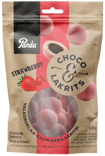 Panda Choco & Lakrits Strawberry