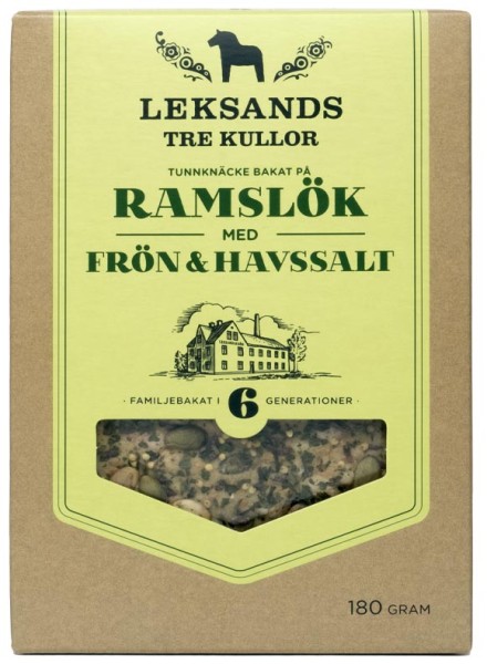 Leksands Knäcke Tre Kulor Ramslök med Frön & Havssalt