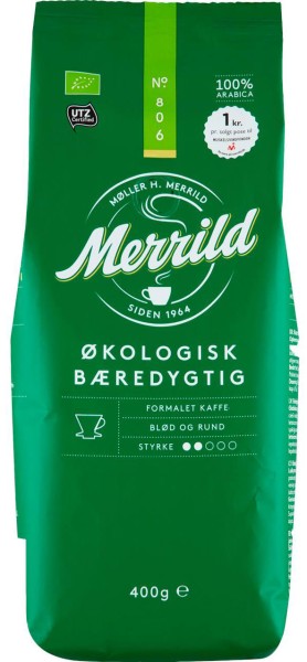 Merrild Mellemristet 806 Bio Kaffee gemahlen