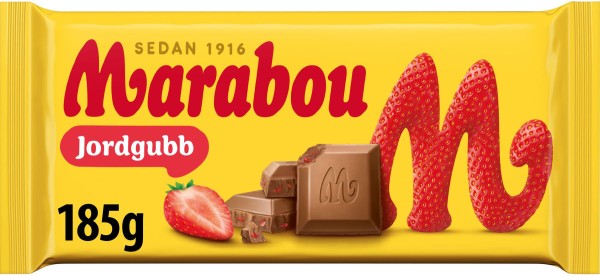 Marabou Jordgubb 185g