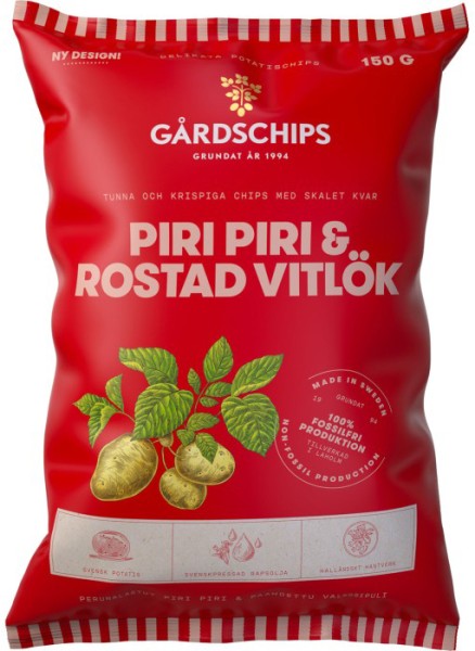 Gårdschips Piri Piri & Rostad Vitlök