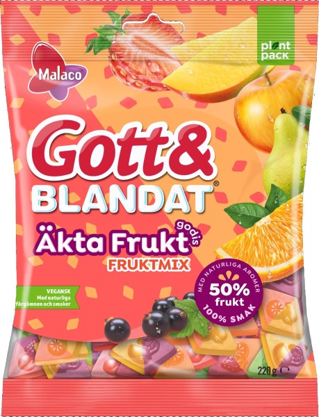 Malaco Gott & Blandat Äkta Frukt Mix