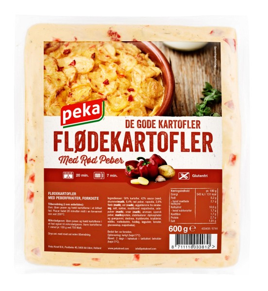 Peka Flødekartofler med Rød Peber