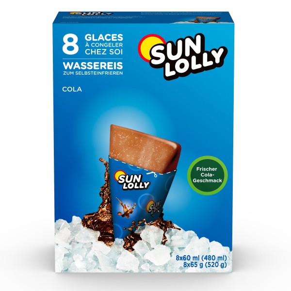Sun Lolly Wassereis Cola