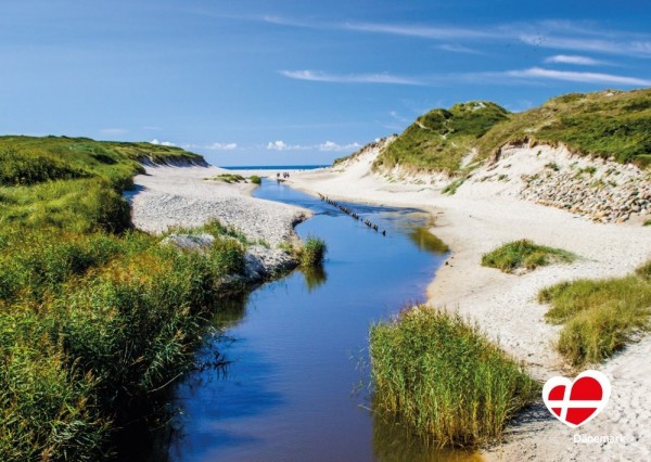 Postkarte "Henne Mølle Å"