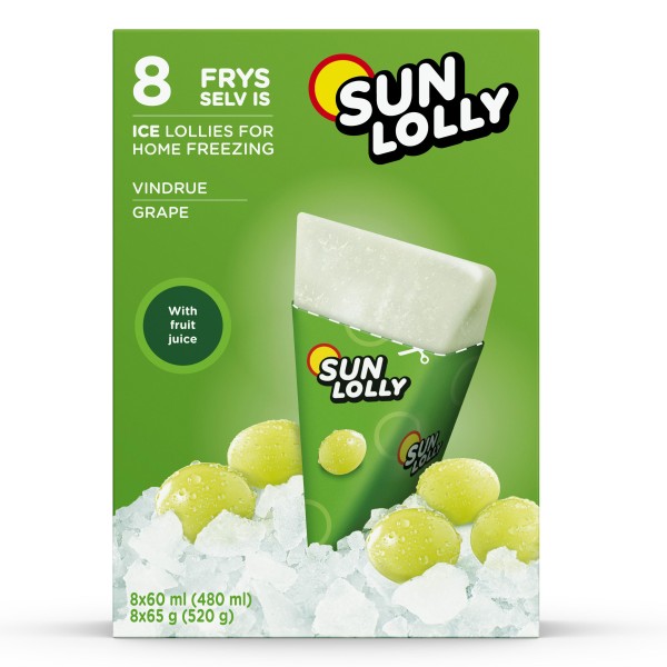 Sun Lolly Wassereis Weintraube