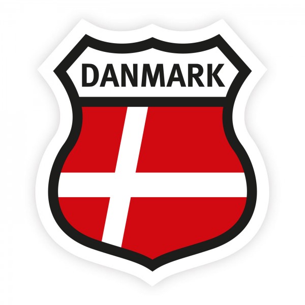 Aufkleber Dänemark Wappen