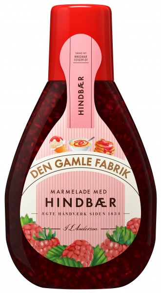 Den Gamle Fabrik Marmelade Himbeere Flasche