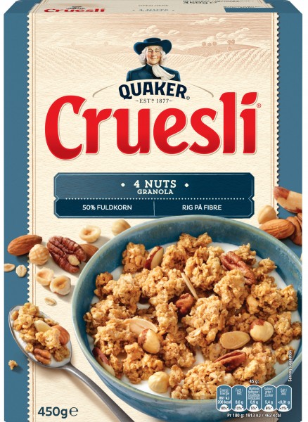 Quaker Cruesli 4 Nuts Granola