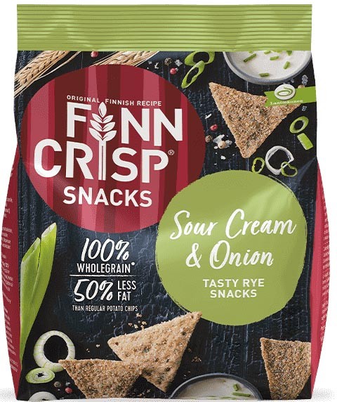 Finn Crisp Rye Snacks Sour Cream & Onion