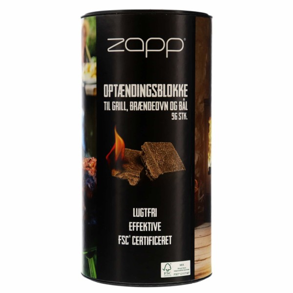 Zapp Optændingsblok 96 Stk - Kaminanzünder