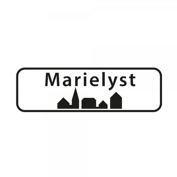 Aufkleber Ortsschild Marielyst