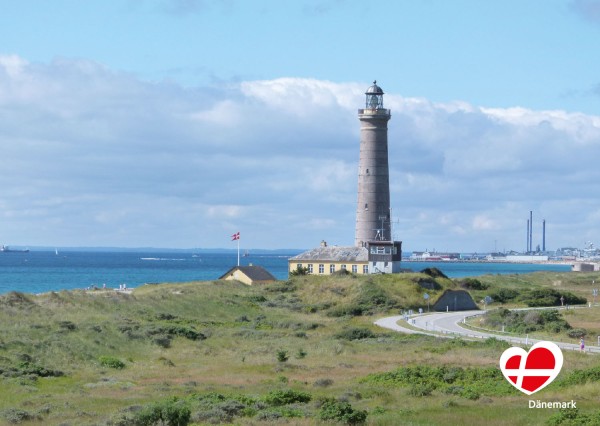 Postkarte "Leuchtturm in Skagen"