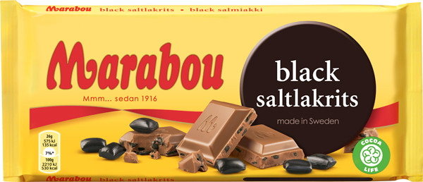 Marabou Black Saltlakrits 220g