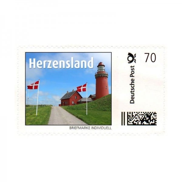 Briefmarke Herzensland