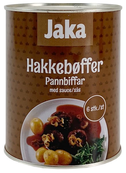 Jaka Hakkebøffer i sauce