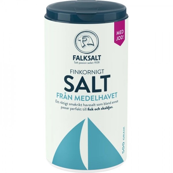 Falksalt Medelhavssalt med Jod