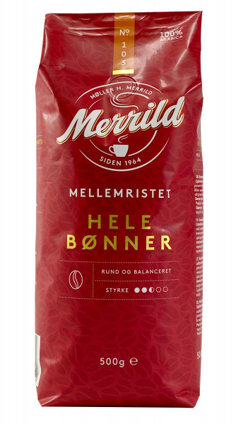 Merrild Mellemristet 103 Kaffeebohnen