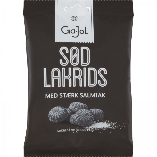 GaJol Sød Lakrids med stærk Salmiak