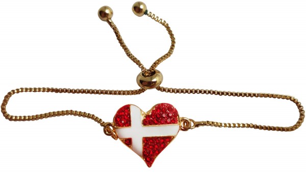 Armband Hjerteflag