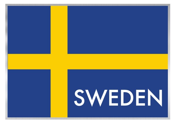 Aufkleber Sweden Flagge