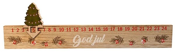Tisch-Adventskalender aus Holz