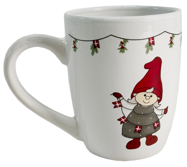 Weihnachtstasse klein mit Wichtel-Mädchen