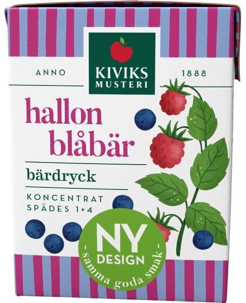 Kiviks Lättdryck Hallon Blåbär