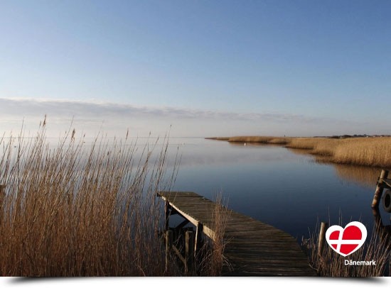 Postkarte "Windstille im Ringkøbing Fjord"