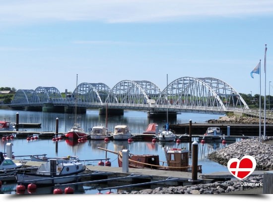 Postkarte "Vildsundbroen, Mors"