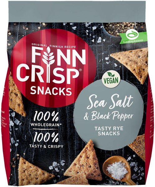 Finn Crisp Rye Snacks Sea Salt & Black Pepper